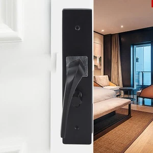 Bedroom Lock Set Household Interior Room Bathroom Silent Aluminium Alloy With US - Picture 1 of 22