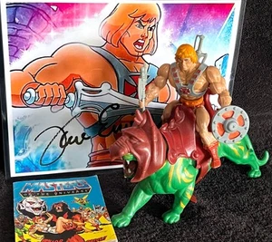 1982 HE-MAN & BATTLECAT • COMPLETE • TAIWAN #2 • VINTAGE MASTERS OF THE UNIVERSE - Picture 1 of 15