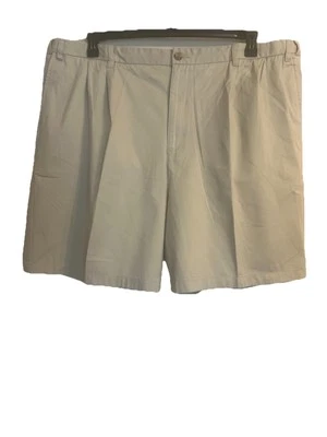 Pantalón Corto Hombre Beige Covington Cintura Expandible Plisado Delantero. Talla 50. 100% algodón Foto 1 de 4