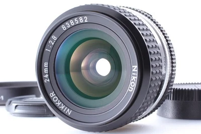 [Exc+5 con capucha] Lente gran angular Nikon Nikkor Ai-s AIS 24 mm f/2,8 de JAPÓN Foto 1 de 4