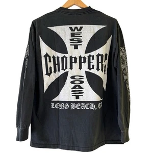 Vintage West Coast Choppers Logo Long Beach Shirt Langarm Modern Reprint L - Bild 1 von 5