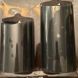 Luminara Flameless  5"&7"  Pillar 2-pack Candle Set / Black NIB -  Halloween - Picture 1 of 11