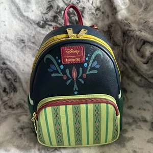 Loungefly - Disney Frozen Anna Green Dress Cosplay Backpack NEW WITH TAGS - Picture 1 of 9