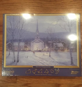 NEW "Winter Homecoming" 1000 pc Jigsaw Puzzle Pasttime Puzzle with "Whimsy" pcs - Picture 1 of 7