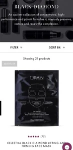 Celestial Black Diamond Lifting & Firming Face Mask - Picture 1 of 3