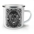 Angry Lion Face NEW Enamel Tea Mug 10 oz | Wellcoda