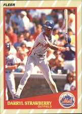 1989 Fleer Superstars New York Mets Baseball Card #39 Darryl Strawberry