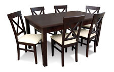 Dining Room + 6x Chairs Group Chair  Wood Table Office New Designer Dining Table