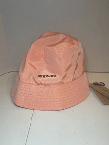 STEVE MADDEN ORANGE SATIN LINING BUCKET HAT OSFA 100% POLYESTER NEW - Picture 1 of 7