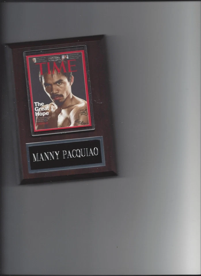 FOTO DE REVISTA MANNY PACQUIAO PLACA CAMPEÃO DE BOXE  - Imagem 1 de 1