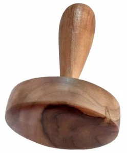 Herramienta de cocina de madera hecha a mano Masher Paratha Seakni Roti Prensatelas - Paquete de 1 - Imagen 1 de 4