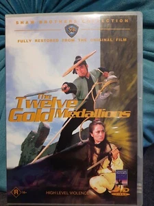 THE TWELVE GOLD MEDALLIONS GENUINE REGION 4 DVD MARTIAL ARTS SWORD SHAW BROTHERS - Picture 1 of 5