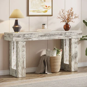 Tribesigns 63" Long Console Table for Entryway Hallway, Sofa Table Behind Couch - Picture 1 of 24