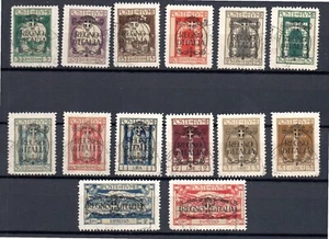 "Fiume (Italia) 1924 conjunto sobreimpreso de sellos ""Kingdom D'Italia"" (Michel 182/95) usados - Imagen 1 de 2