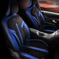 Produktbild - Autositzbezüge passend für BMW MINI – COOPER R57 Cabrio PANAMA(1+1) schwarz blau