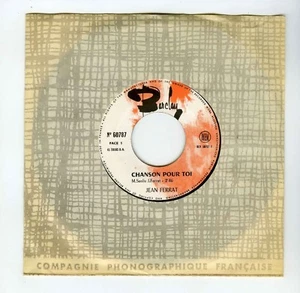45 RPM SP JEAN FERRAT CHANSON POUR TOI/SI JE MOURRAIS LA BAS - Imagen 1 de 1