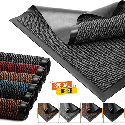 Door Mat Rubber Back Non Slip Door Matt Kitchen Hallway Floor Rug Runner Mats - Image 1 of 4