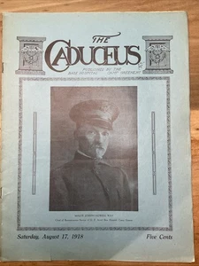 17 de agosto de 1918 The Caduceus Camp Greene Charlotte Carolina del Norte Base del Ejército Hospital Noticias B40 - Imagen 1 de 10