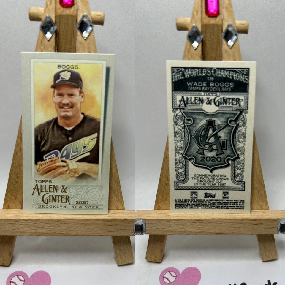 WADE BOGGS 2020 Topps Allen & Ginter Mini w/ A&G BACK #126 Tampa Bay Devil Rays - Image 1 of 4