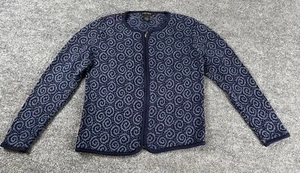 Nomadic Traders Strickjacke Pullover Damen mittelblau Oma Kernwirbel Academia - Bild 1 von 11