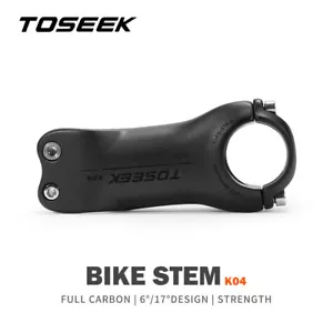 TOSEEK UD Carbon Stem 6/17° Bicycle Stems MTB Road Bike Handlebar Stem 31.8mm - Picture 1 of 26
