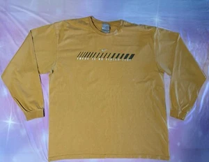VTG Nike Long Sleeve XL X-Large Yellow There Is No Finish Line Shirt - Picture 1 of 11
