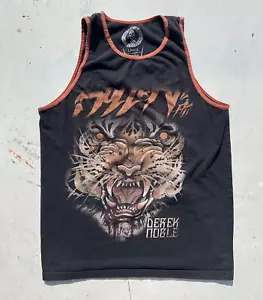 Men's Sullen Art Shirt Black Tiger Cryptic Tank Top L Street Art Derek Noble - Picture 1 of 11