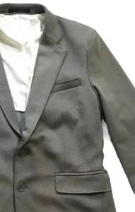 Hopsack Blazer Size 38 Stretch Knit Cotton Dot Haight And Ashbury Studio Canada - Picture 1 of 15