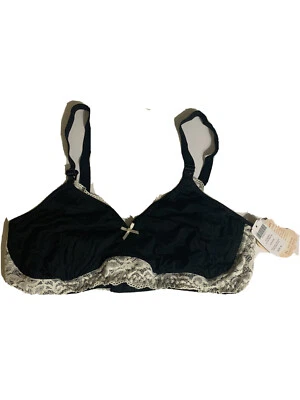 NUEVO CON ETIQUETAS, Belabumbum Soma Lencería y Sujetador de Maternidad Negro Con Encaje Crema Talla XL Foto 1 de 4