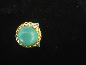 14 kt. Turquoise Ring 7 Grams - Picture 1 of 7