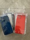 Lot Of 8 For iPhone 13 Case Hard Clear Cover with Screen Protector