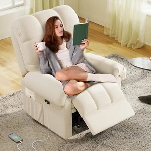 Elektrisch Relaxsessel mit Liegefunktion Fernsehsessel Sofa Relaxstuhl TV Sessel - Bild 1 von 12