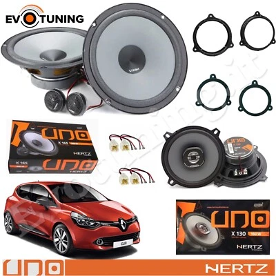 Kit 6 Casse Altoparlanti Hertz Anteriori Posteriori per Renault Clio 4 dal 2013