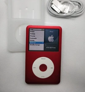 Apple iPod Classic - 6th/7th gen, red+white (3000mah battery, full refurb) - Picture 1 of 5