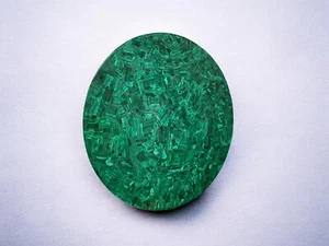 Malachite Top Round End Coffee Table for Living Room Interior Custom Furniture - Picture 1 of 14