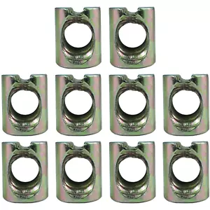 10 PCS Metric M8 Barrel Nuts Cross Dowels Slotted Nuts Baby Bed Crib Screws Hard - Picture 1 of 12
