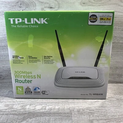 TP-Link TL-WR841N 2.4GHz N300 300Mbps Wireless WiFi Router / AP / Range Extender - Image 1 of 4