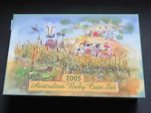 Australia. 2005 "Baby" Proof Set.. 6 Coins & Medallion.. Cased - Picture 1 of 6