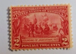 USA. Scott's #s 329. Mint,H. Founding of Jamestown . sal's stamp store. - Picture 1 of 2