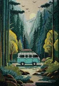 Kit de punto de cruz "Sed de aventura", tamaño 8,7x12,6 pulgadas (22,0x32,0 cm) - Imagen 1 de 7