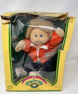 Cabbage Patch Kids Boy Doll "Elmer Jacob" 1985 Vintage Original Pkg - Picture 1 of 10