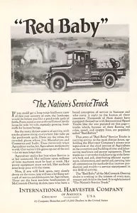 1922 International Harvester Red Baby Truck Springfield, Ohio - Antique Print Ad - Picture 1 of 4