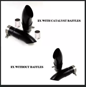 2015-2024 Indian Scout Sixty Rogue Bobber Shorty exhaust slip-on - Picture 1 of 9