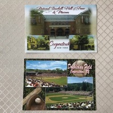 Baseball Hall of Fame Cooperstown Postcards Lot of 2 Doubleday Field