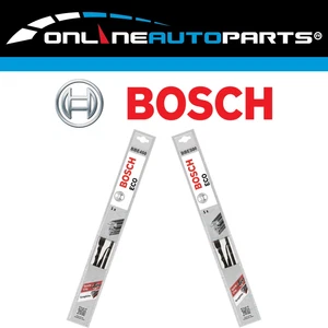 Front Pair Bosch Eco Wiper Blades for Holden Apollo JK JL 1989 to 1992 - Picture 1 of 5