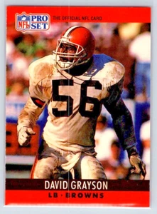 1990 Pro Set Series 1 - David Grayson - Cleveland Browns - Base - #71 - Picture 1 of 2