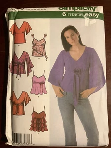 Nuevo patrón SIMPLICITY Misses Top en 6 estilos No. 4958 Talla 12-18 - Imagen 1 de 4