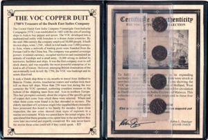 VOC Dutch East Indies Co. Copper Duit Collection Album 🇮🇩 - Picture 1 of 3