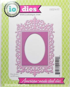 NUEVO EN PAQUETE MARCO RECTANGULAR ORNAMENTADO Impression Obsession Fabricación de tarjetas Metal Troquelado - Imagen 1 de 4