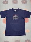 Vintage New York Embroidered T Shirt Horse Carriage Skyline 90S Y2k Adult Large